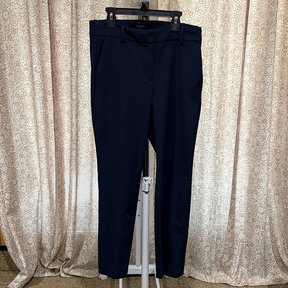 J. Crew Ruby Full-Length Pants in Dark Blue
